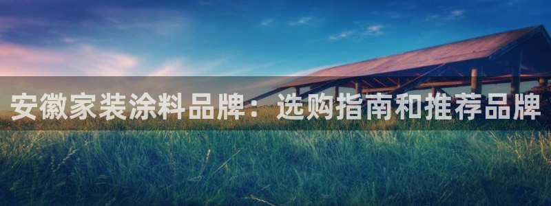 和记官方网站：安徽家装涂料品牌：选购指南和推荐品牌