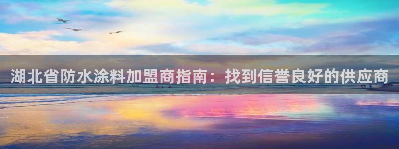 和记h88游戏：湖北省防水涂料加盟商指南：找到信誉良好的供应商