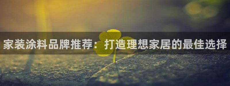 和记ag旗舰国际：家装涂料品牌推荐：打造理想家居的最佳选择