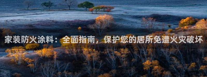和记AG旗舰：家装防火涂料：全面指南，保护您的居所免遭火灾破坏