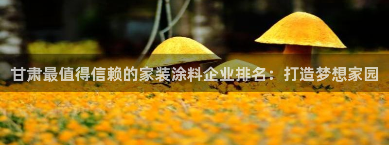 和记平台注册：甘肃最值得信赖的家装涂料企业排名：打造梦想家园
