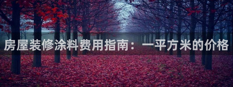 和记平台下载：房屋装修涂料费用指南：一平方米的价格