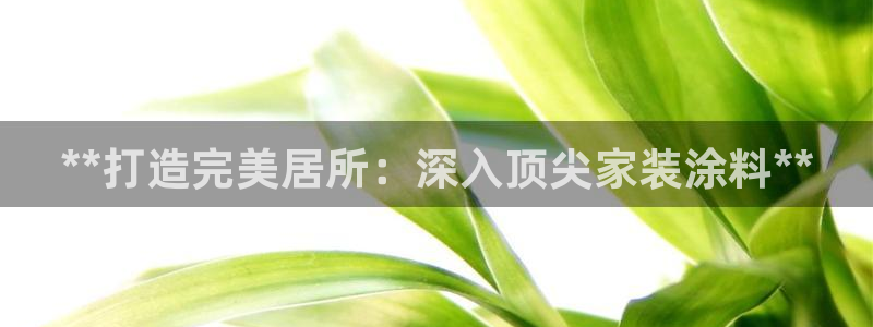 和记网页：**打造完美居所：深入顶尖家装涂料**