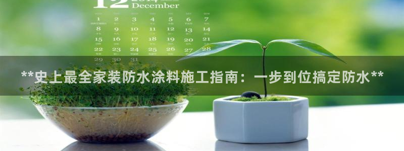 和记平台官网：**史上最全家装防水涂料施工指南：一步到位搞定防水**