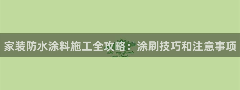 和记国际官网官网：家装防水涂料施工全攻略：涂刷技巧和注意事项