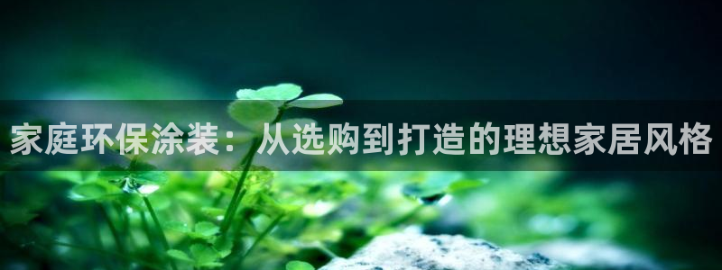和记h88游戏：家庭环保涂装：从选购到打造的理想家居风格