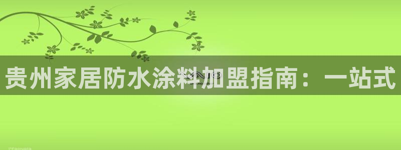 官方和记国际平台登录：贵州家居防水涂料加盟指南：一站式