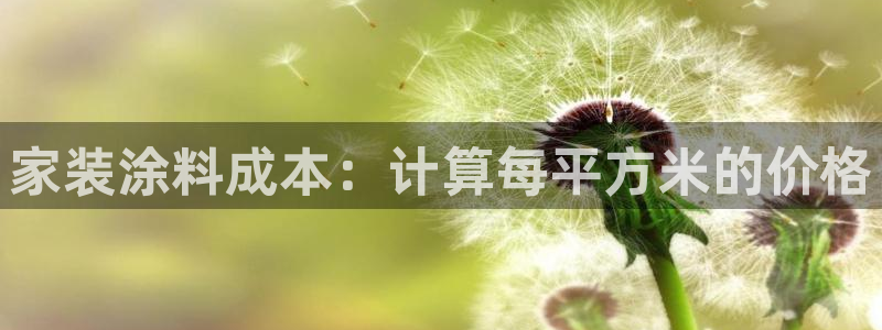 和记ag：家装涂料成本：计算每平方米的价格