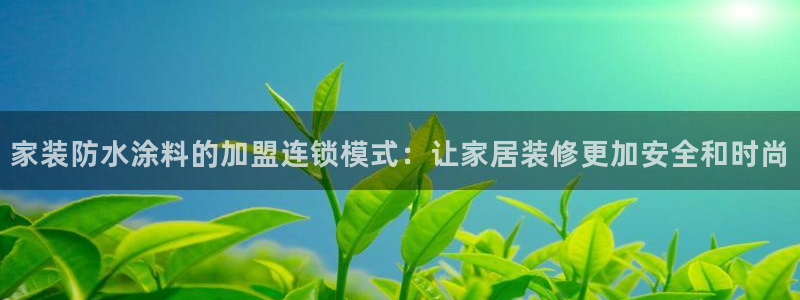 和记 官网：家装防水涂料的加盟连锁模式：让家居装修更加安全和时尚